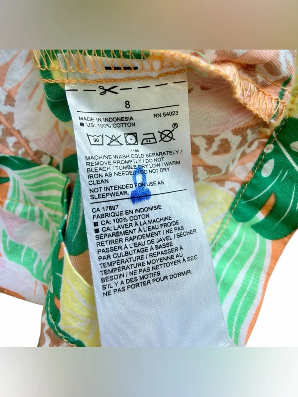 Janie‎ And Jack Boys Tropical Poplin Shirt  Button Up Size 8